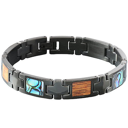 Abalone Koa Wood Bracelet