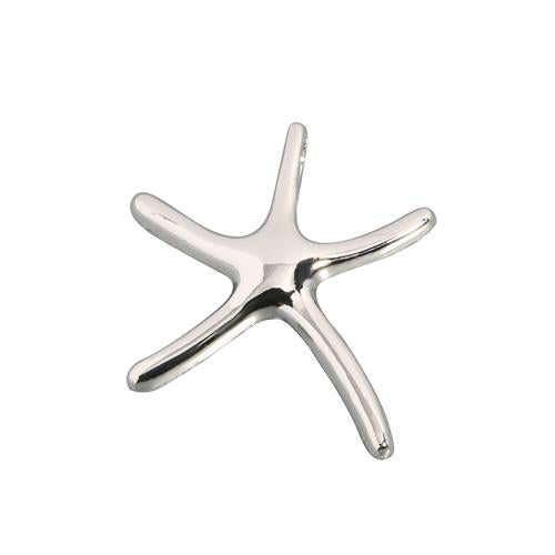 14K White Gold Starfish Pendant (S/L) (Chain Sold Separately)