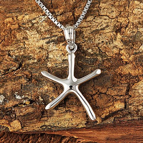 Small Starfish Necklace | Silver Necklace | Sarah Adams