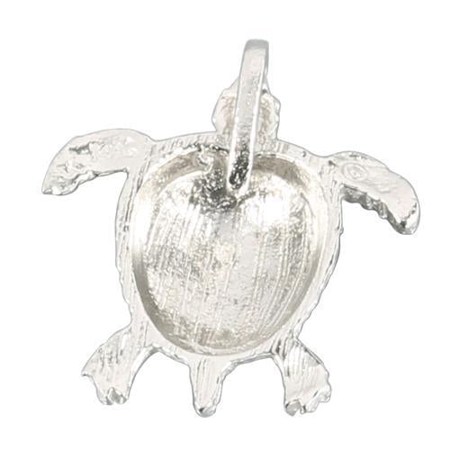 14K White Gold Turtle Pendant (Chain Sold Separately)