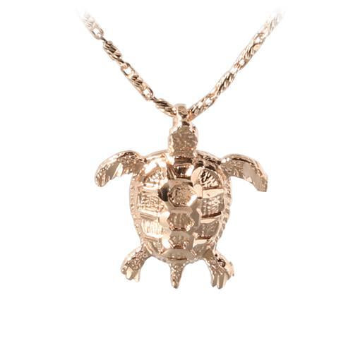 14K Pink Gold Turtle Pendant (Chain Sold Separately)