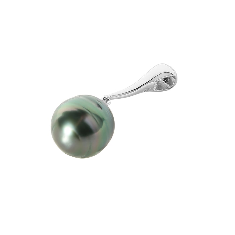 Tahitian Cultured Pearl Sterling Silver Pendant 11-12mm (Chain Sold Separately)