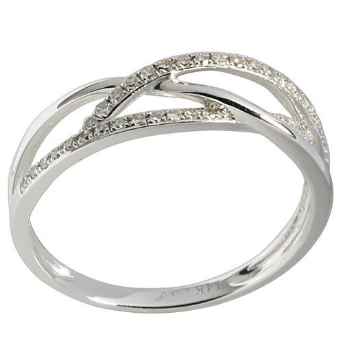 0.17 ct. t.w.  Diamond Ring in Solid 14K White Gold - Hanalei Jeweler
