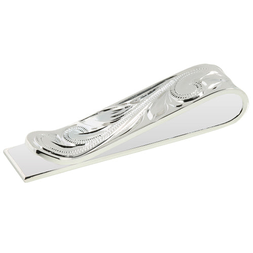 Sterling Silver 10mm Money Clip Scroll Engraving