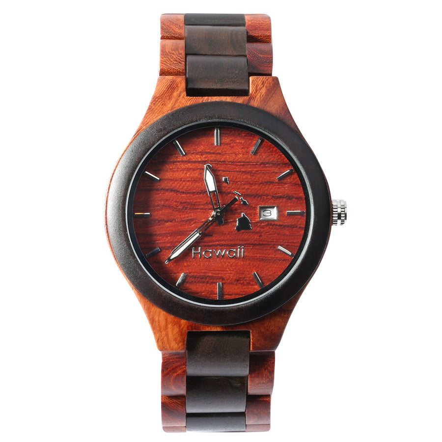 Handcrafted Wooden Watch Classic Two Tone