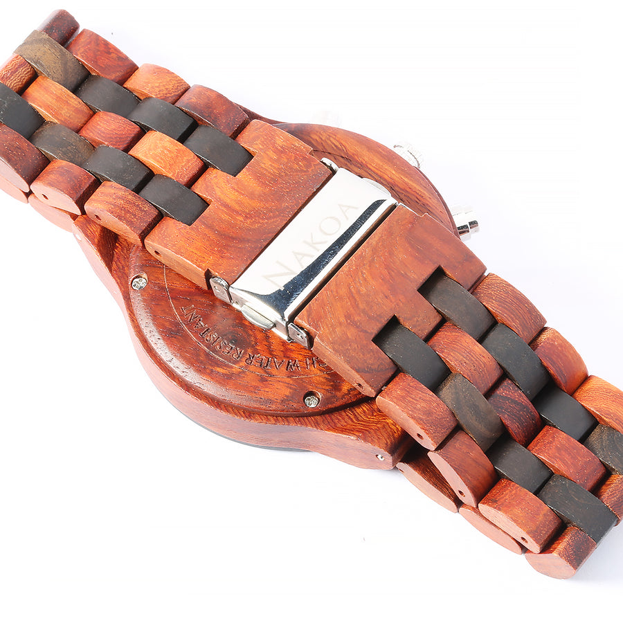 Handcrafted Wooden Watch Sport Two Tone